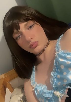 Petite sissy plays with butt plug (part2)