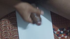 Hot oil massage at midnight ended with cumshot