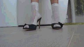 Hard toe tapping close up d