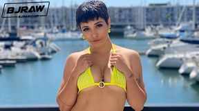 Brooklyn Gray's face gets loaded