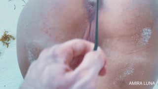 YOUNG SEXY TOURIST MADE PREGNANT AFTER FUCKING WITH STRANGER AT PUBLIC BEACH!