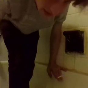 Stripping Buttnaked Peeing in My Mouth &amp; on My Face, Titties and Asshole