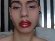 Cute Submisive latino femboy jerks himself