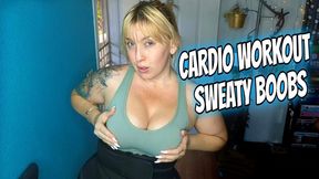 Cardio Workout Sweaty Boobs