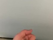 Back at it again wanking at work had big cumshot on the wall