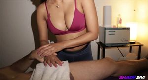 Maya Farrel Spices up massage with jerks
