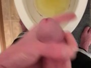 Rjohnson1226- Huge cumshot all over toilet