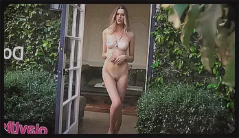 Brooke Lorraine's Outdoor Striptease – Busty Blonde Solo