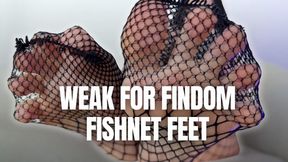 Weak For Findom Fishnet Feet