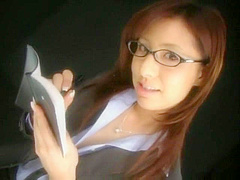 Exotic Japanese Chick in Horny Striptease, Secretary JAV clip