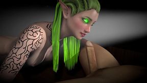sexy wood elf sucks dick