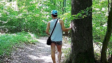 Quinn Way Touching Ass In Forest