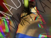 Ebony ass Fetish Madamekinkykay stuffs grapes in ass snack time