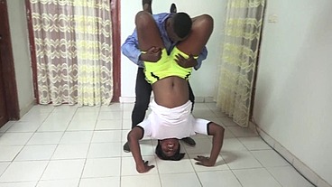 We have sex during the sports session at the stadium with the coach