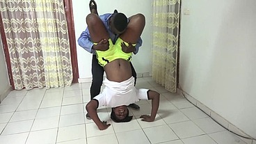 We have sex during the sports session at the stadium with the coach