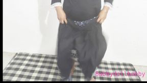 Black Suit Beautiful Indian Punjabi Girl Enjoy Sex