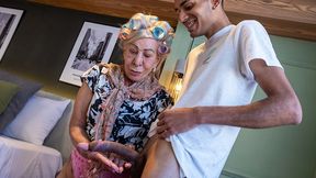 tattood 79 year old granny is totaly shocked