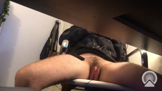 pussy throbbing around my vibe, not allowed to touch clit