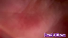 Skinny Berlin teen with small tits and huge labia squirts