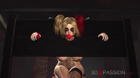 hardcore dickgirl bangs hard a sexy harley quinn in the basement