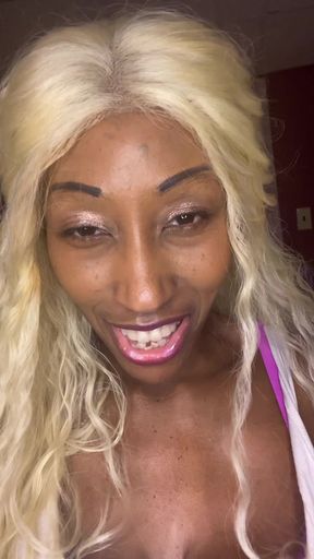 Blonde Sucks Cockdildo Better Than Other Girls?