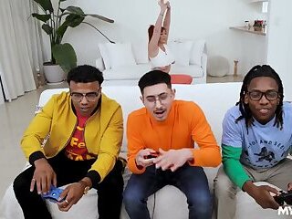 Mylf Singles Lauren Phillips Taking Two Big Black Cocks While My Nerdy Son Isnt Watching