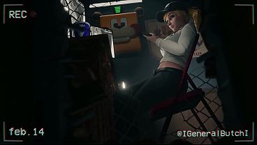 Vanessa secretly having sex during her night shift