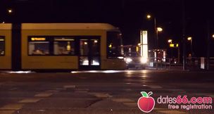Kessie Shy Enjoys a PUBLIC FUCK Behind a Berlin Billboard in this POV Adventure