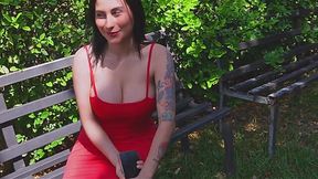 Stunning brunette with a yammy and hairy cuny gets fucked by a stranger