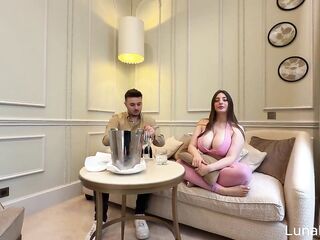 Intense BBC threesome: Impressive Receptionist Joins Me and My Boyfriend - Luna Doll
