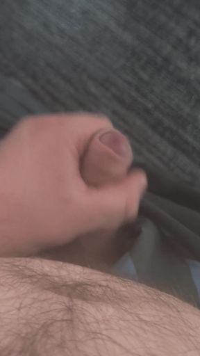 Fat Hairy Bear Jerks off in the Office and Cums on the Floor