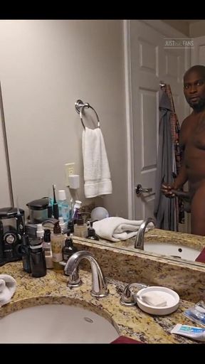 Condo Cock Play and Shower Cumshot