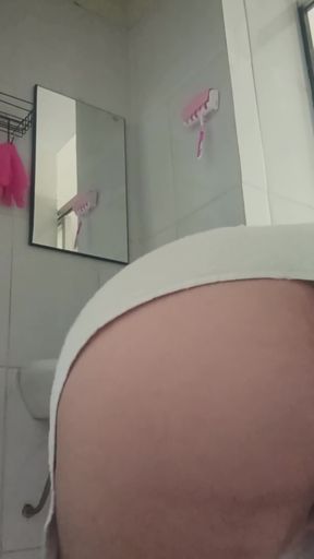 Mature Woman Waxing in the Shower