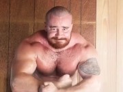 Big Bodybuilder Sweaty Posing OnlyfansBeefBeast