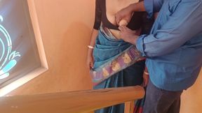 Cheating Housewife Romance in Stairs