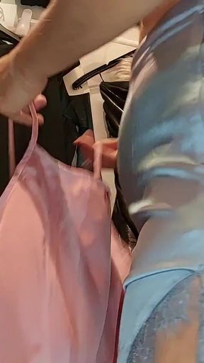 Spectacular moment from &quot;Sexy brunette tries on tights, hairy pussy, big ass, big tits. Amateur wife hairy pussy, big tits,&quot;