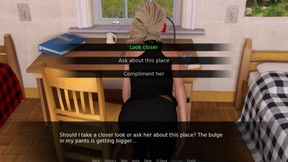 Lancaster Boarding House 1 - Game Intro Ryan Meets Chloe & Feels Her Big Breasts