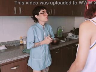 I get fucked at my first day at work as maid