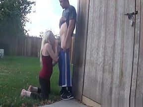 Let's meet behind the shed so I can suck your cock