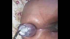 Anal pumping pushing straching gapping . I love it