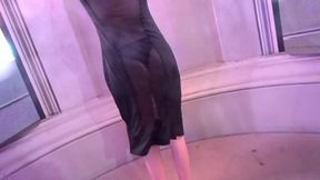 Slut in a See Through Dress