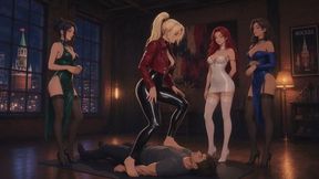 Trampling Stories #13B: Platinum Domme Leads the Human Walkway (Animated)