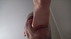 GABRIELLA - I use your mouth like a slipper 2 - Foot gagging NON STOP