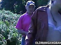 Gangbang in a shed