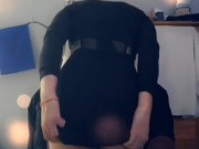 Sexy Trans Girl Black Upskirt Anal Fuck Blonde Sissy Slut Dildo