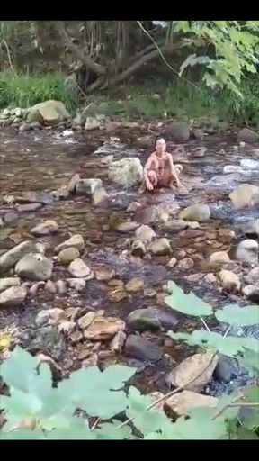 My Friend Also Recorded Me a Little Clip Playing Around in the River