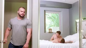Gunner Nathan Dax Heat Up the Sheets in Wild Neighbor Threesome – TinyGays 18+