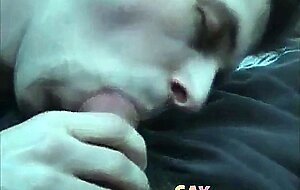 Car Blowjob with a Twist: I Cum in His Mouth!