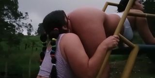 Horny Lesbians Doing Yoga and Licking Their Pussies