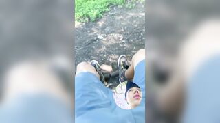 LAD CRUISING IN THE PARK - PENDEJO GOONER ARGENTINO FIT SE SACA LA PIJA EN PUBLICO - BRIEF MOVIE